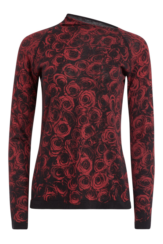 Red Rose Sweater